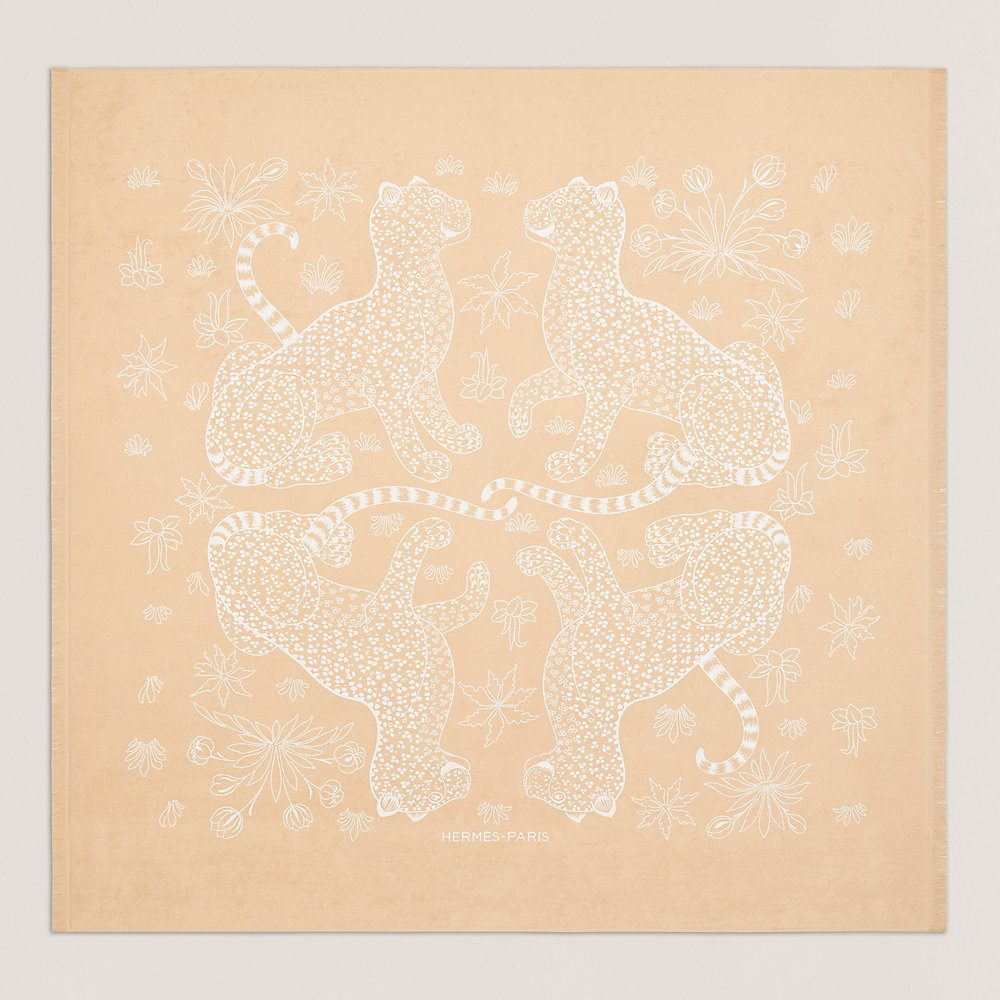 HERMES*Yachting Tatoo Les Leopards ビーチタオルラージモデル yachting-tatoo-les-leopards-